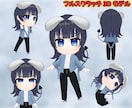 解説・配信サブ用ちびキャラ3Dモデルを制作します 軽量VRM対応・VTuberにも！ イメージ4