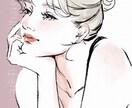 モードでおしゃれなアイコンイラスト描きます 華やか＆美しい！プレゼントにも◎ イメージ4