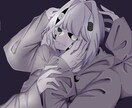 腰上のイラスト描きます 腰上、お顔中心のイラストを描きますよ イメージ3