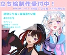 実績募集！キャラクターデザイン制作いたします 表情差分2種付。IRIAM（Vre.3対応）、TRPG等に！ イメージ1