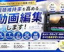YouTube対応！視聴維持率を高める編集します 丸投げOK｜見やすくテンポの良い動画に仕上げます イメージ1