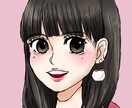 女性イラストを描きます 手頃な価格で可愛いSNS用アイコンが欲しい方 イメージ1