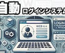 WEBサイト自動ログインシステムを作ります 毎日ログインする時間を削減します！ イメージ1