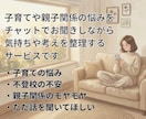 子育ての不安を一緒に整理します 子育てや親子関係のモヤモヤを、安心して話せるチャット相談です イメージ2