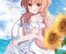 かわいい萌え系女の子のイラストを描きます 背景まで丁寧に描いた世界で一つだけのオリジナルイラストです イメージ5