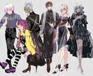 TRPG、配信用立ち絵作成します 男女、可愛い子からイケメンまで顔がいい子を作成します イメージ3