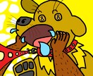 色鮮やかで風変わりなイラストに仕上げます ご本人やご友人、オリジナルキャラまで！ イメージ3