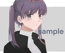 SNS用の可愛い女の子のアイコンを描きます 外国風ちっくなレトロ可愛い女の子！ イメージ3