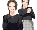 SNS運用に◎✦好印象✦上品綺麗な似顔絵描きます 4月限定割引中✦アイコン/ビジネス/ギフトに✦ イメージ4