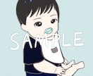 赤ちゃんから小さいお子様の似顔絵を描きます 子供の成長、思い出の瞬間を可愛くイラストにします♪ イメージ6