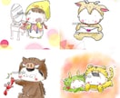 絵本のようなゆるふわSNS映えアイコン描きます 一目で"可愛い！”アイコン＆ヘッダーセット売り！ イメージ6
