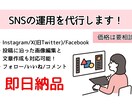 SNSを代行します Twitter・Facebook・Instagramも…！ イメージ1