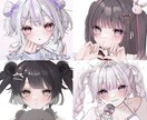 透明感のあるかわいいイラスト*.ﾟ描きます アイコン・サムネ・1枚絵◎かわいいイラストお任せください！ イメージ2