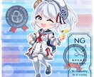 量産ちびキャラ【マリン】を描きます Vtuber / Vライバーさんに大人気の量産シリーズです！ イメージ8