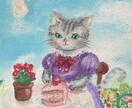 オイルパステルでかわいい絵を描きます 【サイズ相談可】【ラフ1回OK】 イメージ4