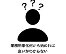 効率化できる業務を見つけます あなたの毎日の定型業務を教えてください イメージ1