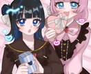 かわいいイラストを作成します 可愛いキャラクターイラストを作成します！女の子が得意です。 イメージ4