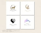 犬や猫などおしゃれな動物系ロゴデサイン制作します 数十種のサンプルから選べる♪おしゃれなアニマルデサインのロゴ イメージ4