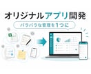 バラバラな管理をオリジナルアプリにまとめます 要件定義から開発・納品まで一人で一貫対応します イメージ1