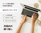 １ウェブページ単位で原稿入力します 業務が忙しくあなたに代わってウェブページ更新します イメージ1