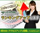 スポット利用！アメブロのランキングアップします 48時間でアクセスアップを体験してみませんか！ イメージ1