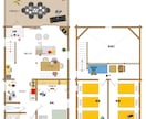 分かりやすいイラスト間取り図作成します 住宅設計士が描く「家具や人」が入った分かりやすい間取り図 イメージ2