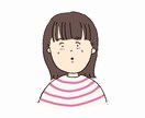 キョトン顔な似顔絵アイコン描きます なんとなく似てるかも？な個性的でゆるいアイコンはいかが？ イメージ1