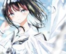 先着1名7000円！透明感ある女の子描きます 企業様実績あり！SNSやyoutubeのサムネ等にぜひ！ イメージ1