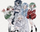 かわいいイラスト制作いたします SNSアイコンやTRPG用立ち絵等のイラストを制作します イメージ2