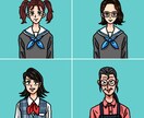 似顔絵アイコンを描きます 温かみのあるイラストで似顔絵のアイコンを描きます。 イメージ3