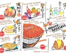 和洋食カフェインバウンド多言語手描きPOP作ります AI翻訳✖手描きイラスト文字！和洋食カフェ多言語POP作成！ イメージ2