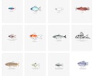 魚のイラストを作成します 魚好きがあなただけのお魚イラストを描きます イメージ10
