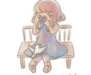 お花のようにやさしい雰囲気の女の子描きます 花や空の色を取り入れた色合いがこだわりです。 イメージ7