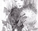 本格的な白黒のアート作品を描きます 手描きの濃淡細かい鉛筆の繊細なイラストをオーダーメイドで！ イメージ3