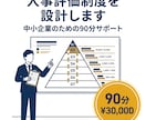中小企業の人事評価制度を設計します 評価制度の悩みを90分で整理し設計の道筋を作る イメージ1