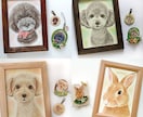 うちの子似顔絵とブローチ／キーホルダー作ります 写真には残らない、そのコらしさを原画とブローチに イメージ5