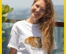 ペットのお写真でオリジナルTシャツつくります 写真と名前を送るだけ。ペットとの思い出に。プレゼントOK！ イメージ4