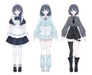 Live2d用パーツ分けイラスト描きます パーツ分け込のV用キャラクターデザインを制作します！ イメージ4