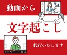 Youtubeや会議動画→文字起こし代行いたします YouTubeのブログ化、編集前の動画、耳の不自由な方へ イメージ1