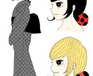 お好きなアングルでカッコかわいいイラストを描きます 通常料金内でお好きなアングルでイラストを描かせて頂きます！ イメージ5
