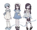 ふんわりかわいいイラストお描きします MV,サムネ,立ち絵,グッズに◎ イメージ2