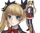 ゲームや動画やTRPGなどのキャラクターを描きます かっこいい立ち絵やキャラクター立ち絵が欲しい時に イメージ2