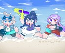 商用利用可‼️ポップで可愛いSDイラスト描きます グッズ用イラスト、1枚絵、アイコンなど イメージ4