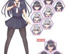 アニメ系の女の子イラスト制作いたします ゲームの立ち絵や小説の表紙など用途に合わせてご相談ください イメージ2