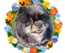 ペット×誕生花のイラスト描きます ペットと誕生花を組み合わせたイラストをお届けします イメージ4