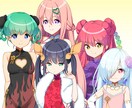 立ち絵制作いたします キャラクター全身立ち絵　表情差分付き イメージ2