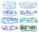 Vtuberさん向けのネームロゴ作成します イラストレーターがオリジナルのネームロゴお作りします イメージ3