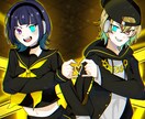 歌ってみたのサムネイル描きます 目を惹く素敵なサムネイルを描きます！ イメージ5