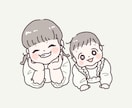 ほっこりかわいいテイストでお子様の似顔絵描きます SNS使用可！形に残るオプション付き♡ イメージ7