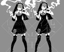 オリジナルキャラクターの立ち絵を描きます ゲームや配信、動画などに幅広く使えるイラストを作成します！ イメージ4